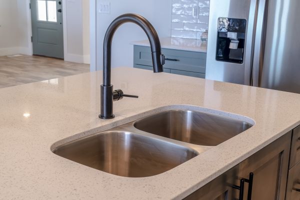 Double Basin Sink Installation